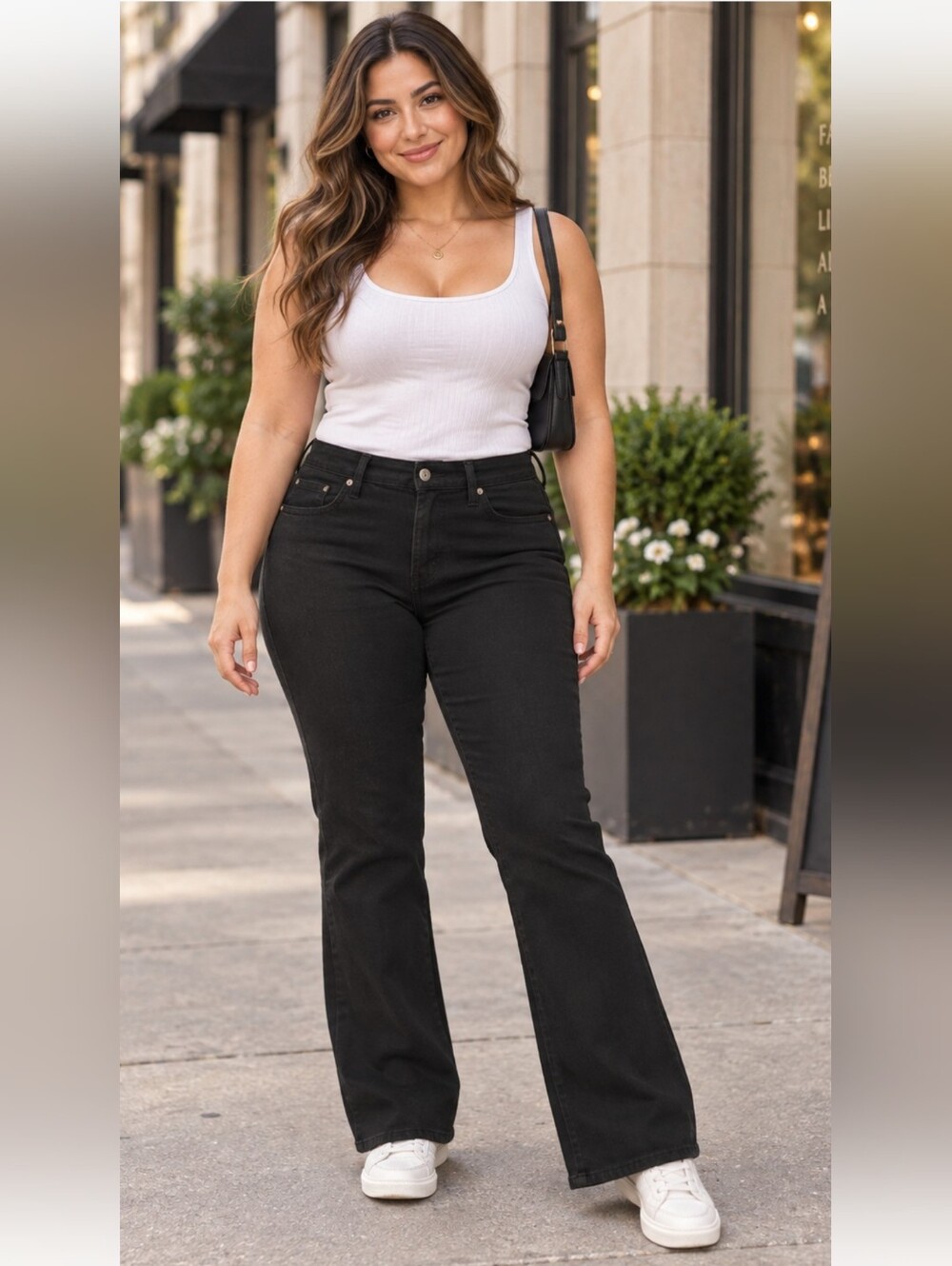 Levi’s 512 Perfectly Slimming Black Bootcut Jeans Women’s 14P Petite